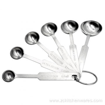 Baking Stainless Steel Measuring Spoon Set With Scale